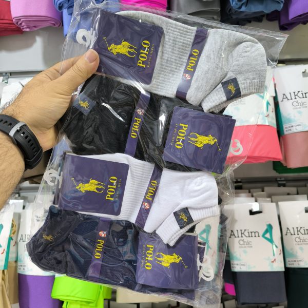 (12جفتی) جوراب اسپرت مارک دوخت طرح برند الوان مارک صالحی - Image 4