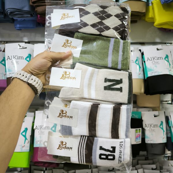 (10جفتی) جوراب ساقدار اسپرت طرح N87 جدید کد 4039  لادن - Image 3