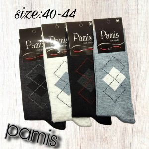 (۱۲جفتی) جوراب مردانه کلاسیک طرح اسکاچ پامیس