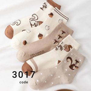 (۱۰ جفتی) جوراب نیم ساق زنانه بلوط کد 3017 لادن