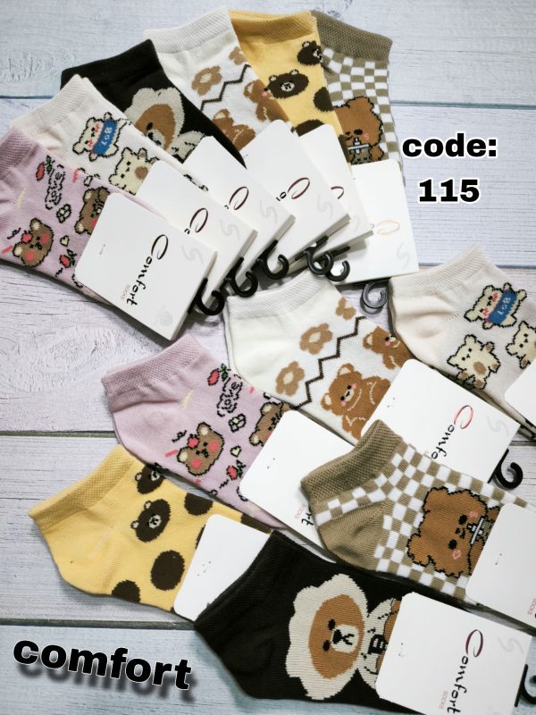 جوراب مچی بچگانه تدی فضایی کامفورت کد 115 (12جفتی)