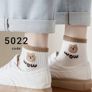 (12 جفتی) جوراب مچی زنانه تدی wow کد 5022 لادن