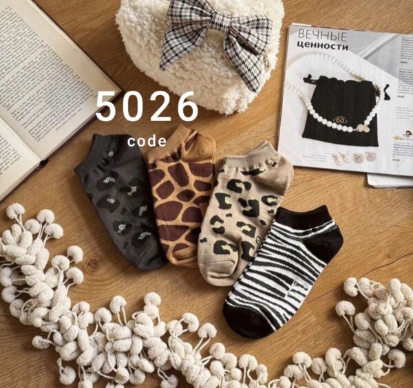 (۱۲جفتی) جوراب مچی زنانه گوره خری میکس کد5026