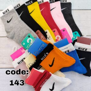 (12جفتی) جوراب نیم ساق بچگانه نایک کش نایک پاراکس کد 143