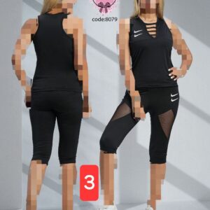 ( تک عددی ) ست تاپ و شلوارک طرح سه کد 8080