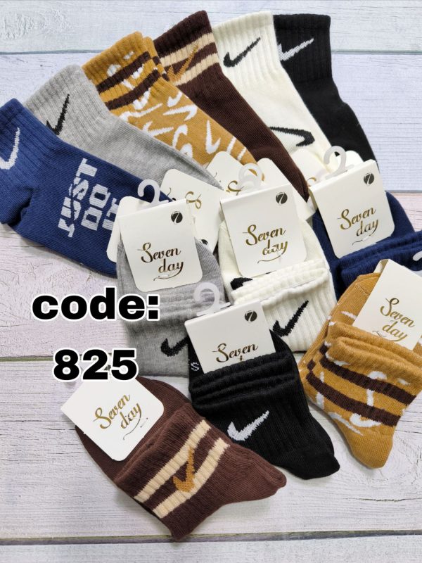 (12جفتی) جوراب مچ کبریتی بچگانه نایک میکس سون دی کد 825