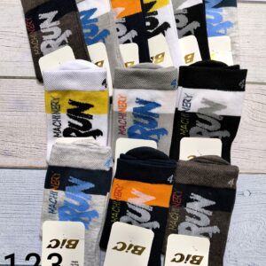 (12جفتی) جوراب ساقدار بچگانه طرح run مارک بیک کد 123