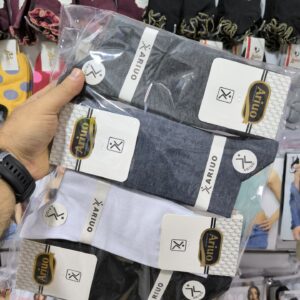 (12جفتی) جوراب کلاسیک مردانه الوان هندی آریو