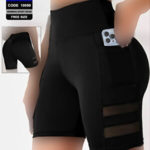 ( تک عددی ) شورتک جیب موبایلی ورزشی زنانه کد 10050