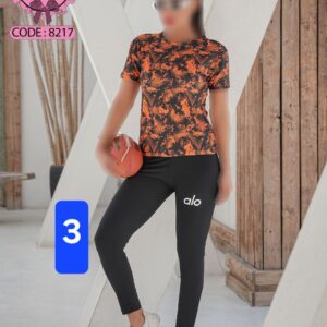 ( تک عددی ) ست تیشرت و شلوار ورزشی زنانه طرح 3 کد 8217