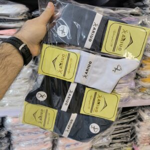 (12جفتی) جوراب نیم ساق مردانه 10 رنگ الوان هندی آریو
