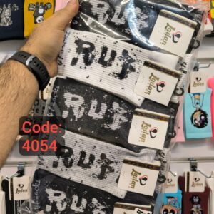 (10جفتی) جوراب ساقدار اسپرت طرح راک کد 4054 لادن