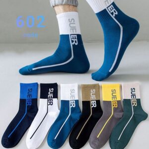 (10جفت) جوراب ساقدار مردانه طرح sueer کد 10602 پاران