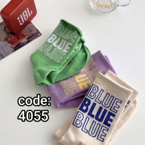 (10جفتی) جوراب ساقدار اسپرت طرح blue کد 4055 لادن