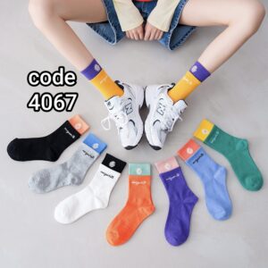 (10جفتی) جوراب ساقدار زنانه دوکش گل کد 4067 لادن