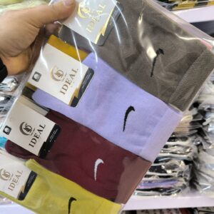 (12 جفتی) جوراب ساقدار زنانه الوان nike ایده آل