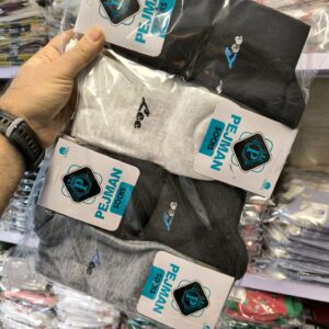 (۱۲تایی) جوراب مردانه کلاسیک حراجی الوان مارک پژمان