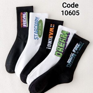 (10جفت) جوراب ساقدار مردانه طرح real کد 10605 پاران