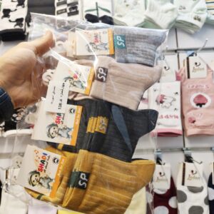 (12جفتی) جوراب نیم ساق بچگانه 4 سایز طرح sp کد 138 شادی